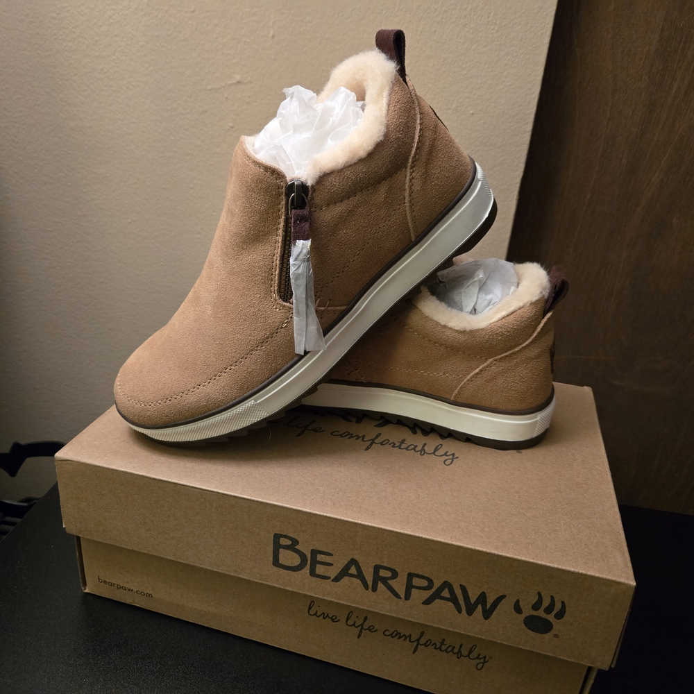 BearPaw Brown Suede Ankle Boots